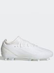 adidas Junior X Crazy Fast .3 Firm Ground Football Boots - White, White, Size 12