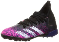 adidas Predator Freak .3 Tf J Soccer Shoe, Core Black FTWR White Shock Pink, 5 UK