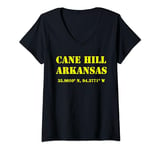 Womens Cane Hill Arkansas Coordinates Souvenir V-Neck T-Shirt