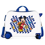 Disney Mickey, Good Mood Children's Suitcase, Multicolour 50 x 38 x 20 cm, Rigid ABS Combination Lock 34 L, 2.1 Kg, 4 Wheels Hand Luggage