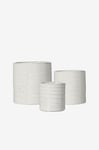Wikholm Form - Kruka Elfrida S/3 - Vit