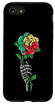 Coque pour iPhone SE (2020) / 7 / 8 Rose du Bénin avec squelette Fierté Drapeau Béninois Souvenir