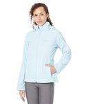 Columbia Women's Switchback Iii Jacket, Waterproof & Breathable, Packable Rain Jacket, Spring Blue, 3X UK