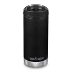 Klean Kanteen Tkwide 355ml (w/Wide Loop Cap) Black OneSize, Black