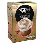 Nescafe Gold Unsweetened Cappuccino 10 Sachets - 113.6g - Pack of 2