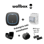Paketpris 2 Wallbox Pulsar PRO 22kW laddbox + Power Boost + hållare x2 med installation: 7 METER / Installation med 50% grön teknikavdrag