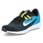 Nike Downshifter 9 Gs Vit,svarta,blå 38