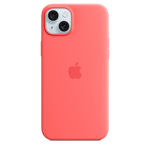 Apple Silikonskal med MagSafe till iPhone 15 Plus – guava