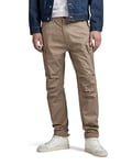 G-STAR RAW Men's Zip Cargo Regular Tapered Trousers, Beige (Dk Lever D24720-c072-b416), 36 W/36 L