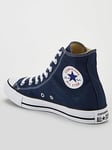 Converse Mens Hi Top Trainers - Navy, Navy/White, Size 9, Men