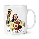 Jesus It's A Miracle No Nails 10oz Mug Cup Joke Easter Dad Fathers Day Christmas