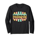 Explore Haleakala Retro US National Parks Nostalgic Sign Long Sleeve T-Shirt