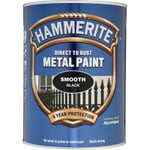 HAMMERITE SMOOTH BLACK 5L