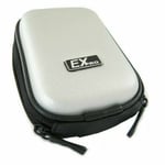Ex-Pro® Silver Hard Clam Camera Case for Canon Powershot Ixus 750 800 IS