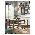 IKEA IKEA DYKARKLOCKA taklampskärm, vitlaserad ekfaner, 40 cm, cm 40 cm
