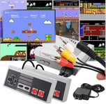 AMITD Classic Mini Retro Game Console,AV Output Video Games for Kids with Built-In 620 Games And 2 NES Classic Controllers Children Gift Birthday Gift Happy