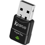 KEISTUO Clé WiFi USB pour PC: AC600 Adaptateurs USB WiFi, Plug&Play, Double Bande 2,4 GHz/5 GHz für Windows 11/10/8/7/XP, Antenne Wi