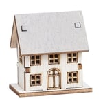 Creativ Miniatyr Hus av Trä II - Höjd: 5 cm