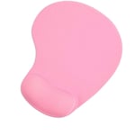 Mouse Mat with Gel Wrist Rest, Soft Relieves Stress Mouse Pad with Anti-Slip Silicone Smooth Waterproof Base for Macbook Office Working, Pink Rose Gold