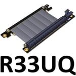23cm R33UQ Câble d'extension de carte graphique PCI-E x16 3.0, stable, pleine vitesse, compatible avec châssis ITX A4, simple inversion Nipseyteko