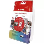 Canon PG-540L/CL-541XL svart+färg, Photo Value Pack (2 färgpatroner + 50 ark 10x15cm fotopapper)