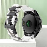 Garmin Fenix 7 Pro 47mm Camouflage Klockarmband i Silikon - Vit