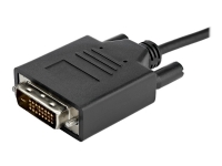 StarTech.com USB-C to DVI Cable - 6 ft / 2m - 1080p - 1920x1200 - USB-C DVI Monitor Cable - USB C Cable - Computer Monitor Cable (CDP2DVIMM2MB) - USB / DVI-kabel - 24 pin USB-C (hann) til DVI-D (hann) - Thunderbolt 3 / USB 3.1 - 2 m - 1920 x 1200 (WUXGA)-støtte - svart - for P/N: TB4CDOCK