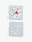 John Lewis Robin & Tree Large Charity Christmas Cards, Box of 8