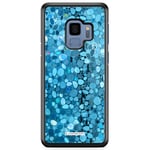 Samsung Galaxy A8 (2018) Skal - Stained Glass Blå