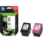 Original HP 62 Black & Colour Ink Cartridge Combo Pack For ENVY 7640 Printer