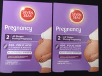 Seven Seas Pregnancy 21 Vitamins & Minerals Folic Acid Vit D Iron 2 Boxes