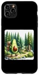 Coque pour iPhone 11 Pro Max Sac à dos de randonnée avocat dans une forêt luxuriante avec chemin