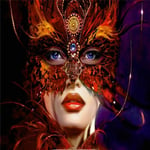 Paint by Numbers DIY Oil Painting kit Feather Mask Woman 40x50cm Modern Pop Hand Digital Painting oil Tablet Adults and Kids Beginner Gift Kits Pre-Printed Canvas Colorful Wall Art Home Decor T5987