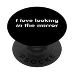 J'adore me regarder dans le miroir PopSockets PopGrip Interchangeable