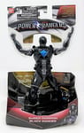 New Power Rangers Super Morphin Black Ranger Head Flip Toy Figure 8"