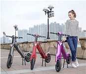 Intelligent Self-Folding Electric Car Bicycle Men And Women Small Battery Car Mini Scooter,Purple