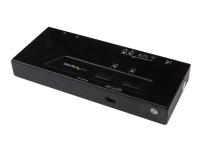 StarTech.com 2x2 HDMI Matrix Switcher - 4K UltraHD HDMI Switch with Fast Switching, Auto-Sensing and Serial Control (VS222HD4K) - Video/audio switch - 2 x HDMI - stasjonær