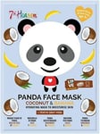 7th Heaven Panda Face Mask with Coconut & Banana -pack of 10