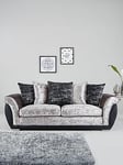 Alexa Fabric And Faux Leather 3 Seater + 2 Seater Scatter Back Sofa Set (Buy And Save!) - Fsc&Reg; Certified