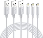 Iphone Charger Cable 2M 3Pack, Mfi Certified Iphone Lightning Cable, Iphone Char