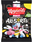 130 gram Maynards Bassetts Liquorice Allsorts / Engelsk Lakris Konfekt