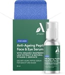 Amazon Aware Sérum pour homme anti-âge aux peptides pour le visage et les yeux, Sans parfum, 50ml