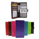 Crazy Horse Wallet Samsung Galaxy S21 5G (G991B) Turkos