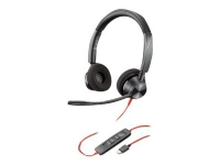 Poly Blackwire 3320 - 3300 Series - headset - på örat - kabelansluten - USB-C