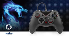NEW USB 2.0 Wired Game Controller Gamepad Joypad for Laptop PC Computer Black