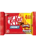 4-pakning KitKat Chunky Caramel Sjokolade 140 gram