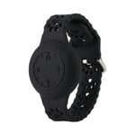 airtag armband silikon för barn svart