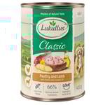 Lukullus Naturkost Adult Grain Free 6 x 400 g - Fjäderfä & lamm