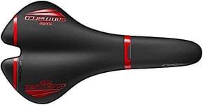Selle San Marco Aspide Full Fit Racing Saddle Black/Red Wide (L1)