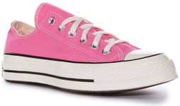 Converse A08138C Chuck 70 Low Vintage Canvas Trainer Pink Womens UK 3 - 8